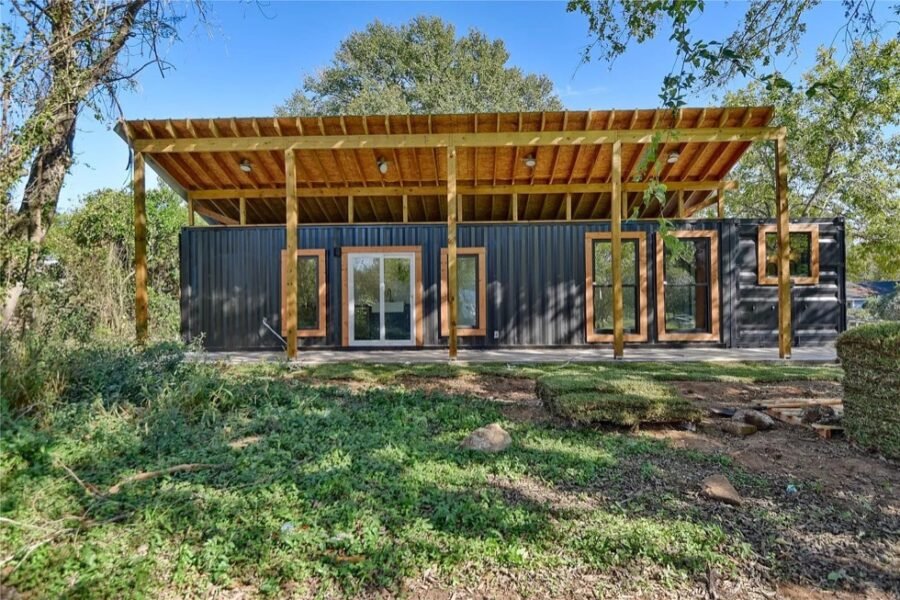 Duplex Shipping Container Home Brenham Texas 005