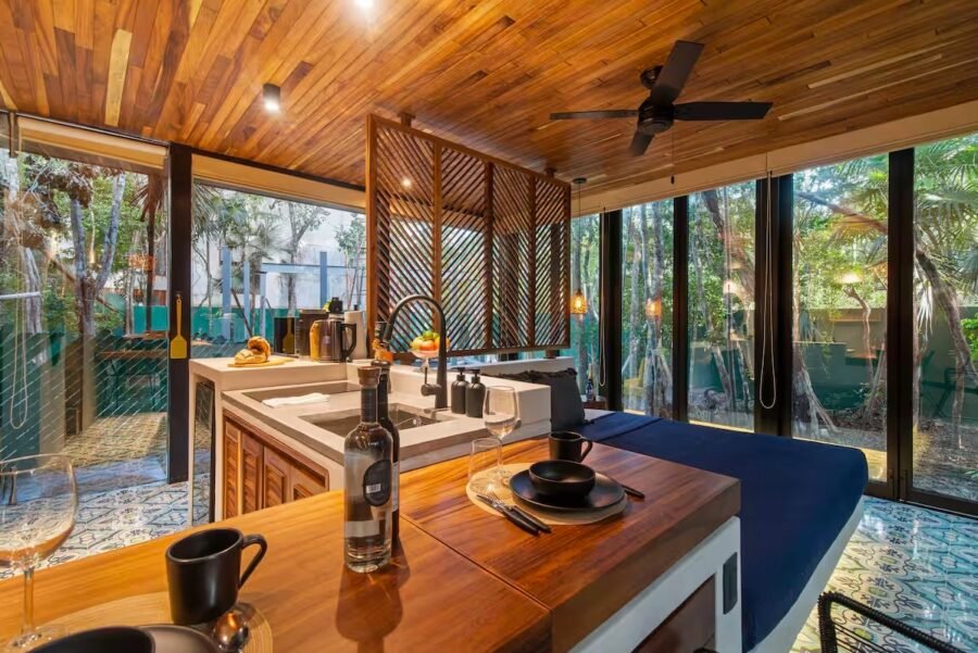 Jungle Loft Glass Tiny House in Tulum, Mexico