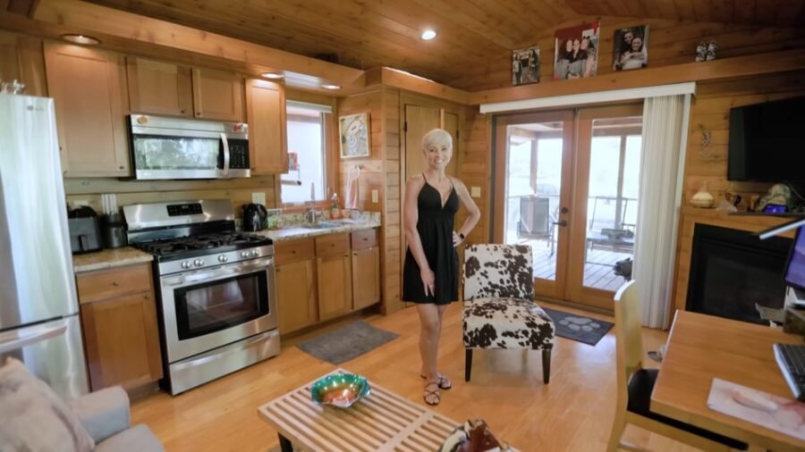 Her Unique Tiny Home – Wide Design w_ Main Floor Bedroom_13s