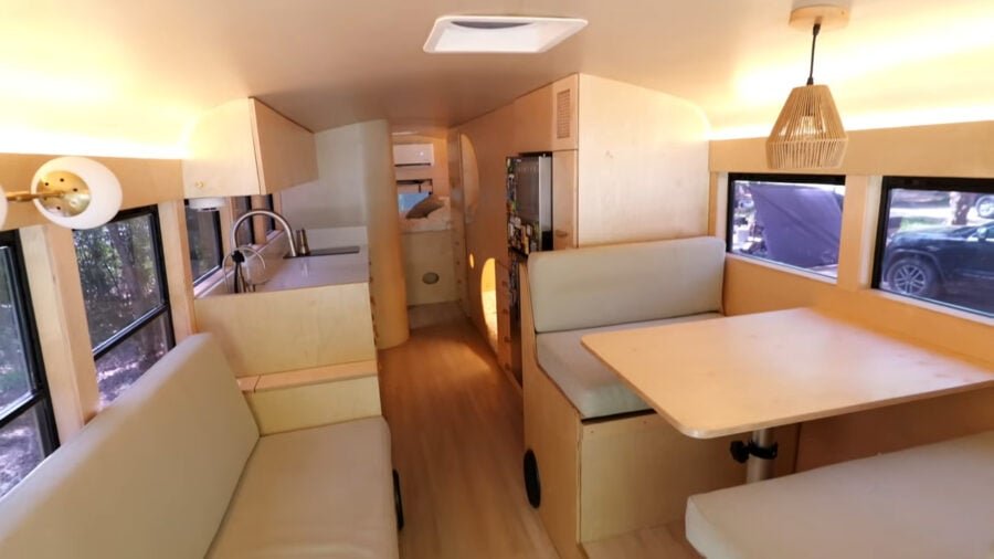 (1083) They Built a Stunning Modern Tiny Home in a Bus (2)