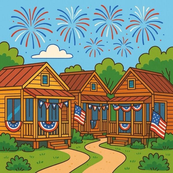 July 4th in a Tiny House Village