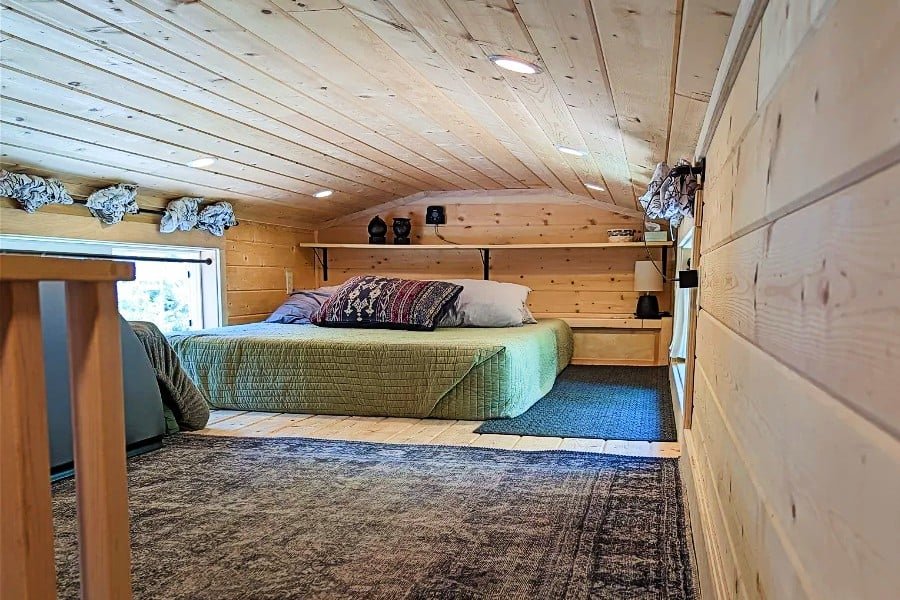 Loft area in the 2021 EMF Shielded Tiny Home