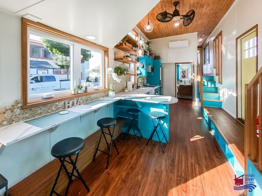 3 Stand-Up Bedrooms 80 sq. ft. Balcony Tree House Tiny Home on Wheels 20