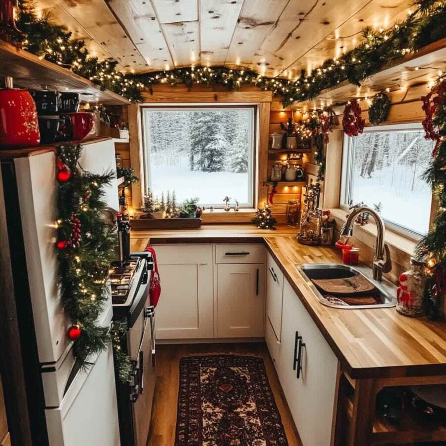 Christmas Tiny House Kitchen 002