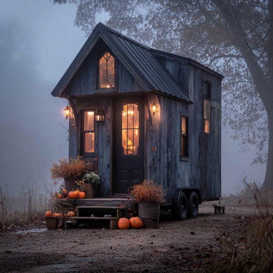 u2899512474_a_micro_cabin_on_a_trailer_with_a_moody_Halloween_5d58c3d5-e844-4f73-aa9a-ee7abdfcd37e_2