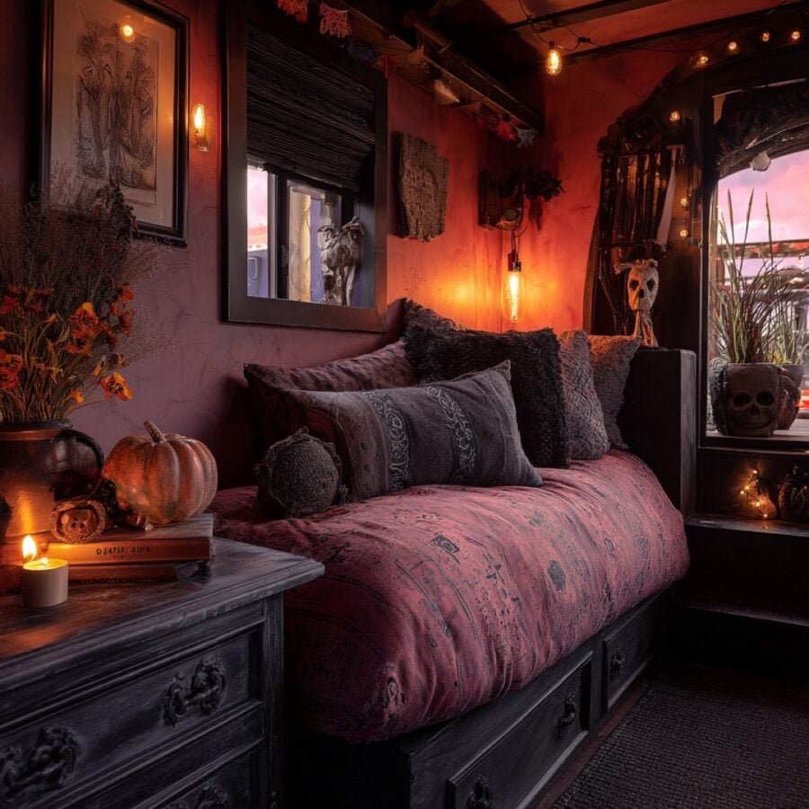 u2899512474_a_whimsical_houseboat_cabin_with_a_slightly_moody_fbadd8ba-99b3-4d43-ab15-36722c8ece33_3